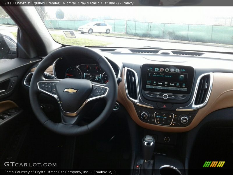 Nightfall Gray Metallic / Jet Black/­Brandy 2018 Chevrolet Equinox Premier