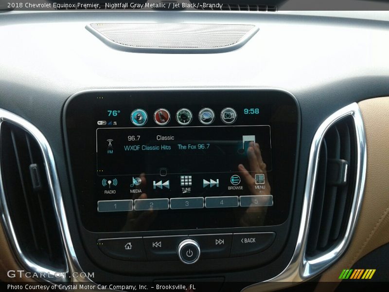 Nightfall Gray Metallic / Jet Black/­Brandy 2018 Chevrolet Equinox Premier