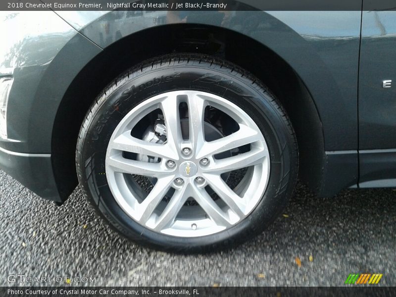 Nightfall Gray Metallic / Jet Black/­Brandy 2018 Chevrolet Equinox Premier