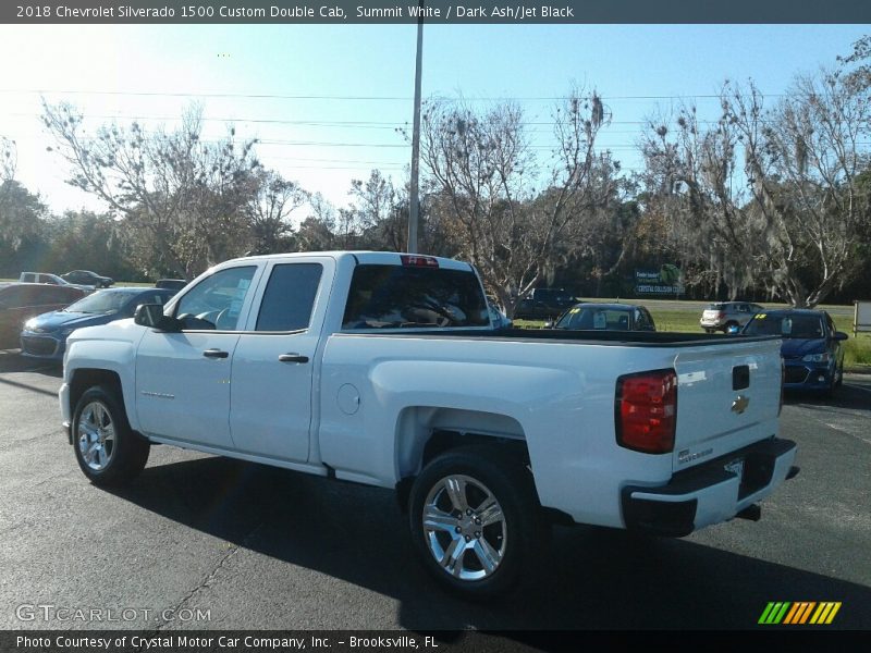 Summit White / Dark Ash/Jet Black 2018 Chevrolet Silverado 1500 Custom Double Cab