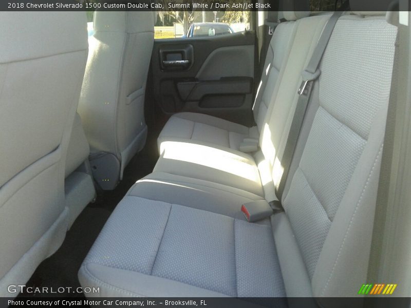 Summit White / Dark Ash/Jet Black 2018 Chevrolet Silverado 1500 Custom Double Cab