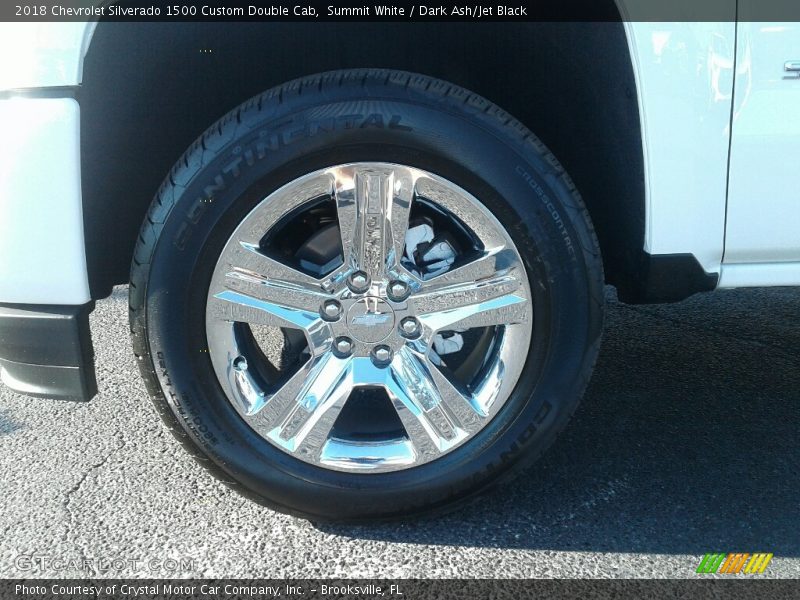 Summit White / Dark Ash/Jet Black 2018 Chevrolet Silverado 1500 Custom Double Cab