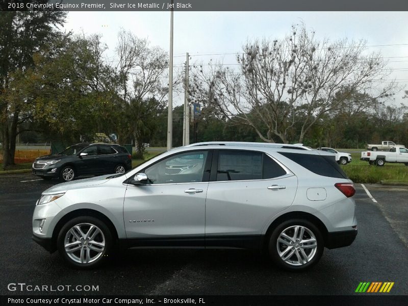 Silver Ice Metallic / Jet Black 2018 Chevrolet Equinox Premier
