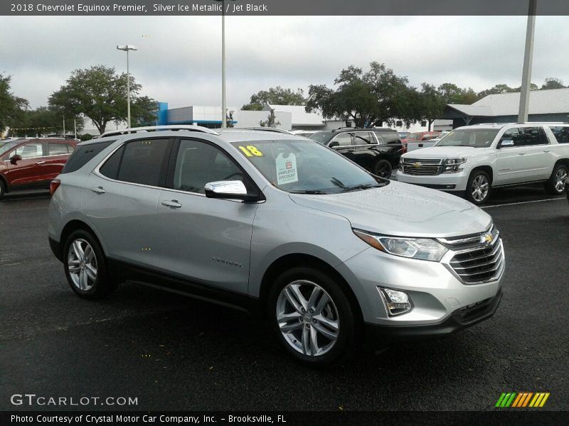Silver Ice Metallic / Jet Black 2018 Chevrolet Equinox Premier