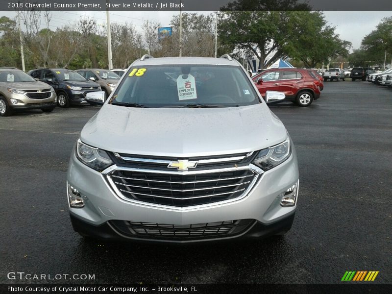 Silver Ice Metallic / Jet Black 2018 Chevrolet Equinox Premier