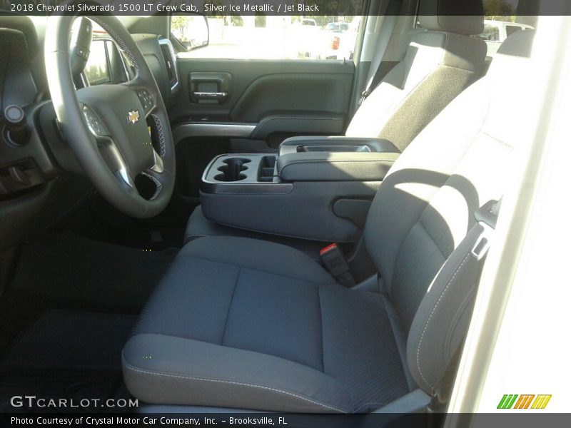 Silver Ice Metallic / Jet Black 2018 Chevrolet Silverado 1500 LT Crew Cab