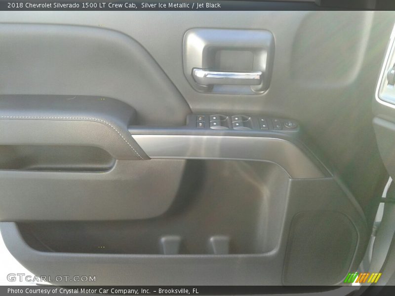 Silver Ice Metallic / Jet Black 2018 Chevrolet Silverado 1500 LT Crew Cab