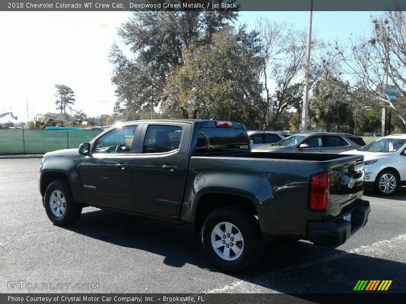 Deepwood Green Metallic / Jet Black 2018 Chevrolet Colorado WT Crew Cab