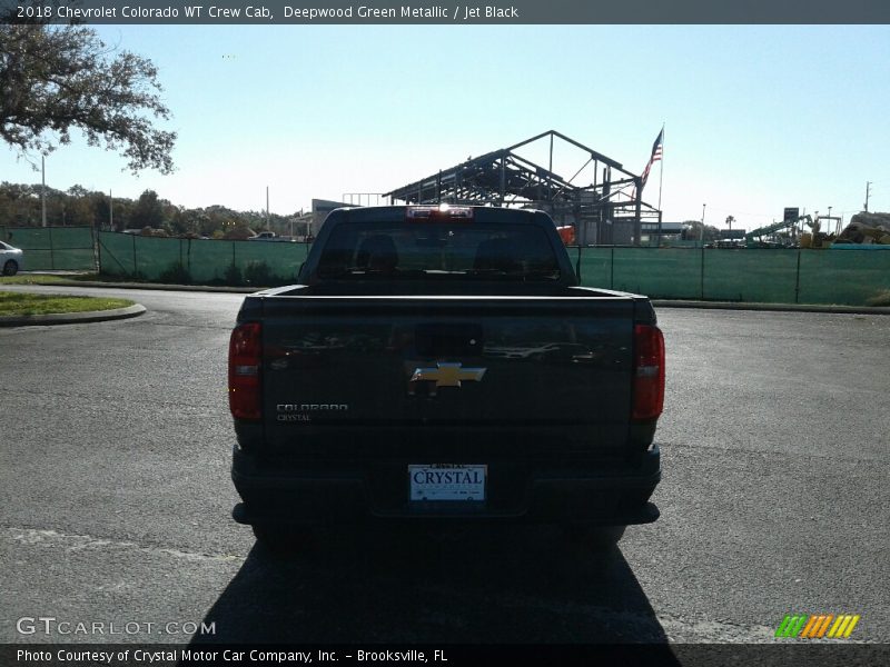 Deepwood Green Metallic / Jet Black 2018 Chevrolet Colorado WT Crew Cab