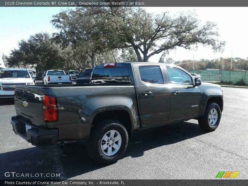 Deepwood Green Metallic / Jet Black 2018 Chevrolet Colorado WT Crew Cab