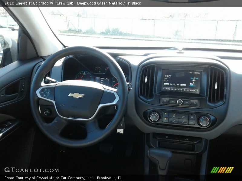 Deepwood Green Metallic / Jet Black 2018 Chevrolet Colorado WT Crew Cab