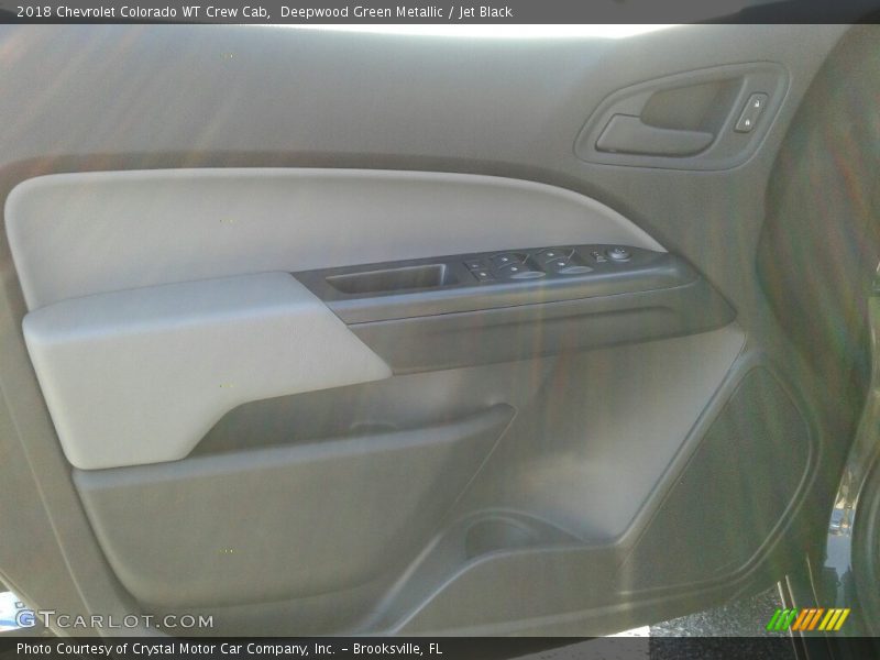 Deepwood Green Metallic / Jet Black 2018 Chevrolet Colorado WT Crew Cab
