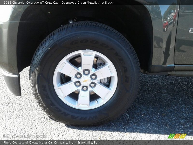 Deepwood Green Metallic / Jet Black 2018 Chevrolet Colorado WT Crew Cab