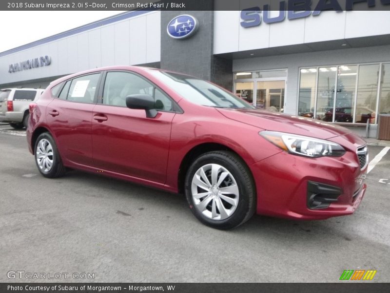 Crimson Red Pearl / Black 2018 Subaru Impreza 2.0i 5-Door
