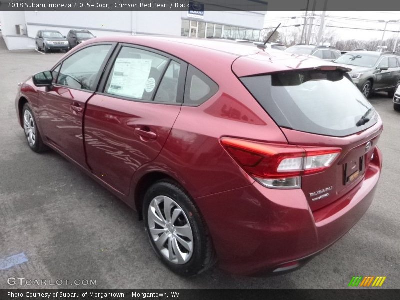 Crimson Red Pearl / Black 2018 Subaru Impreza 2.0i 5-Door