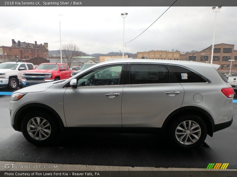 Sparkling Silver / Black 2018 Kia Sorento LX