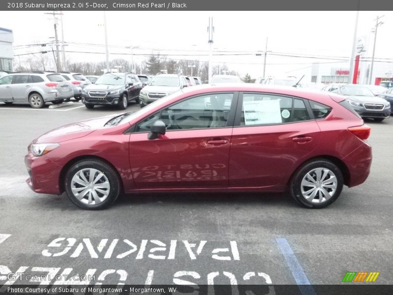 Crimson Red Pearl / Black 2018 Subaru Impreza 2.0i 5-Door