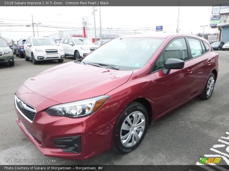Crimson Red Pearl / Black 2018 Subaru Impreza 2.0i 5-Door