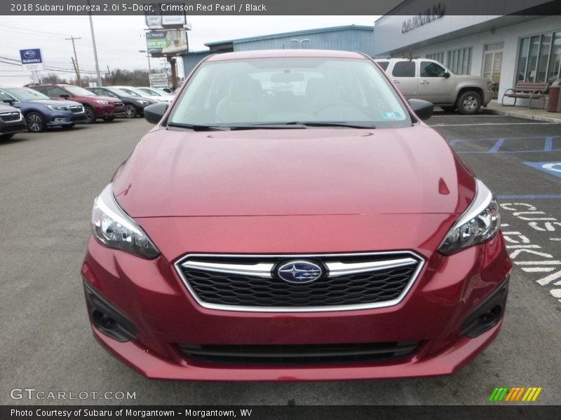Crimson Red Pearl / Black 2018 Subaru Impreza 2.0i 5-Door