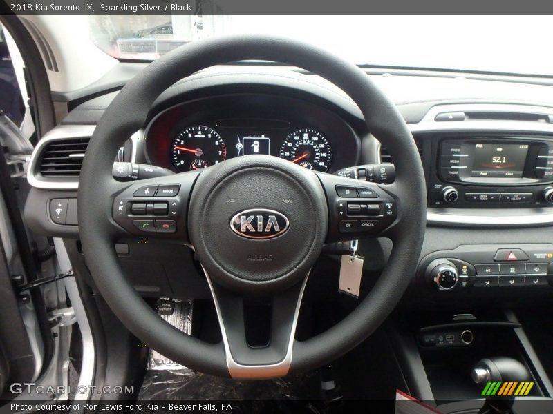 Sparkling Silver / Black 2018 Kia Sorento LX