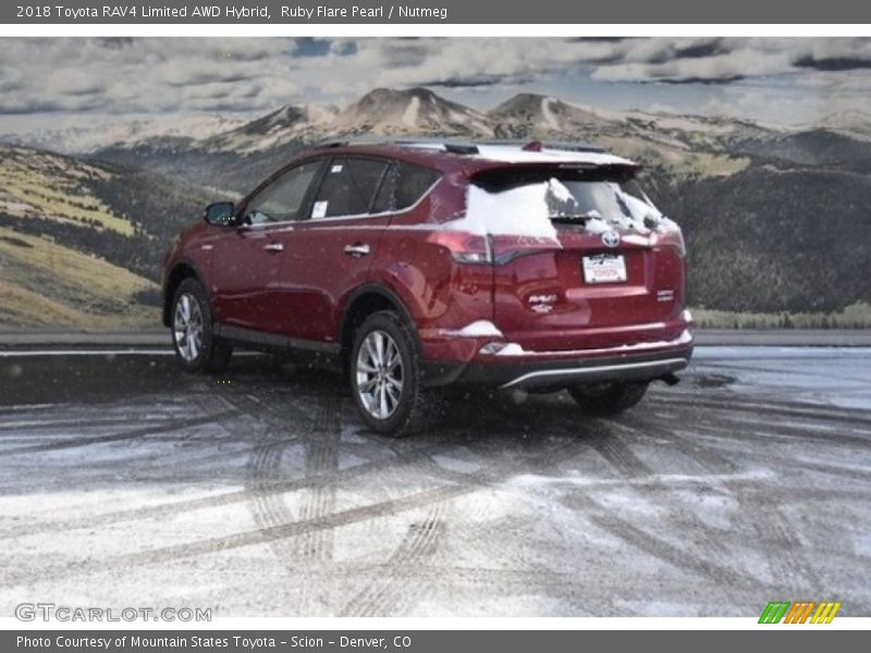 Ruby Flare Pearl / Nutmeg 2018 Toyota RAV4 Limited AWD Hybrid