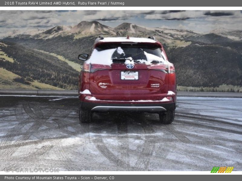 Ruby Flare Pearl / Nutmeg 2018 Toyota RAV4 Limited AWD Hybrid