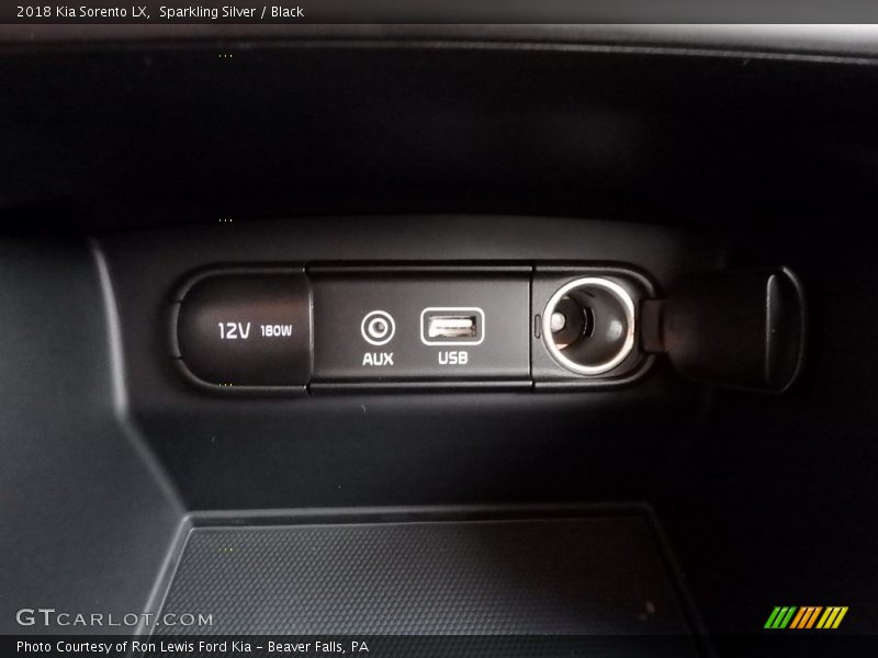 Sparkling Silver / Black 2018 Kia Sorento LX
