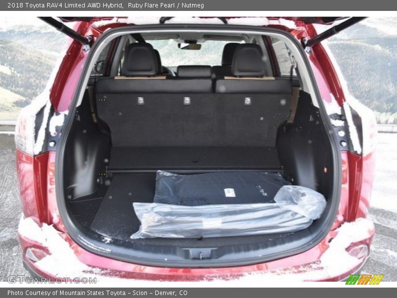Ruby Flare Pearl / Nutmeg 2018 Toyota RAV4 Limited AWD Hybrid