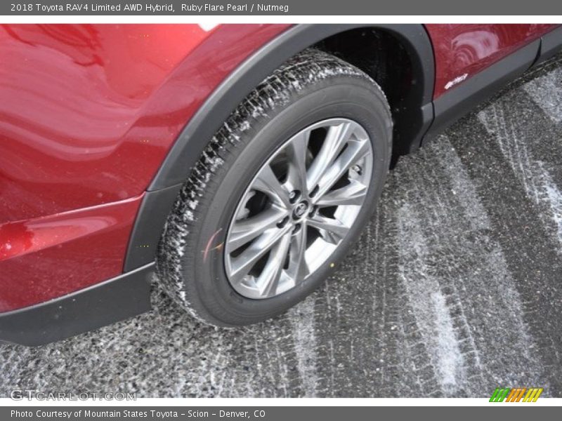 Ruby Flare Pearl / Nutmeg 2018 Toyota RAV4 Limited AWD Hybrid