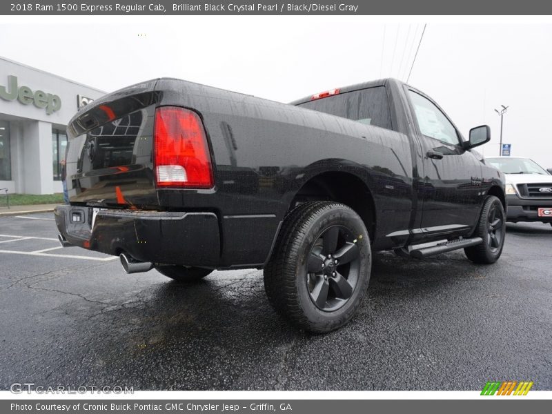 Brilliant Black Crystal Pearl / Black/Diesel Gray 2018 Ram 1500 Express Regular Cab