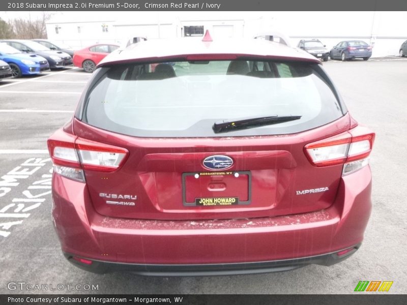 Crimson Red Pearl / Ivory 2018 Subaru Impreza 2.0i Premium 5-Door