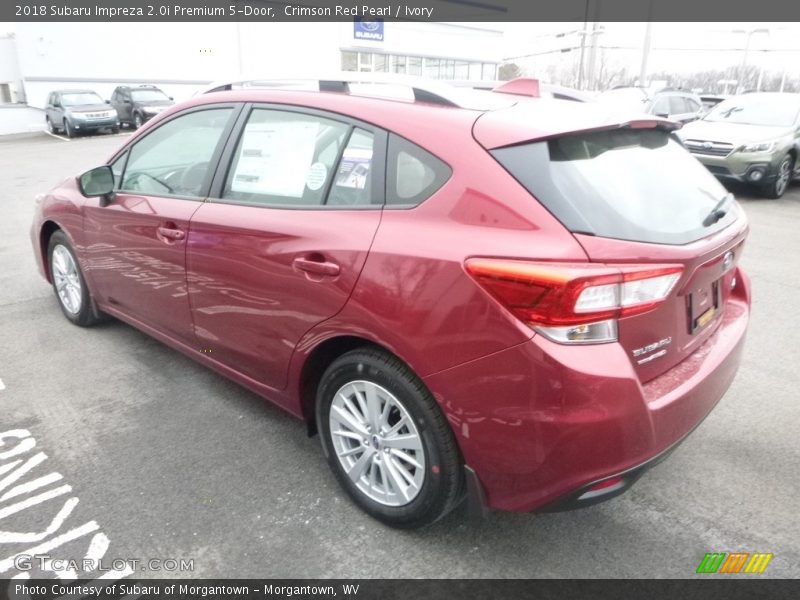 Crimson Red Pearl / Ivory 2018 Subaru Impreza 2.0i Premium 5-Door