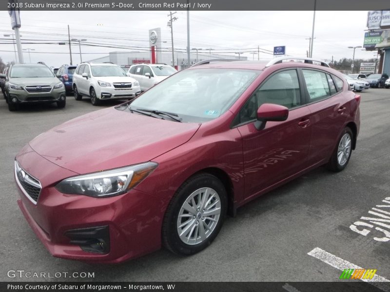 Crimson Red Pearl / Ivory 2018 Subaru Impreza 2.0i Premium 5-Door