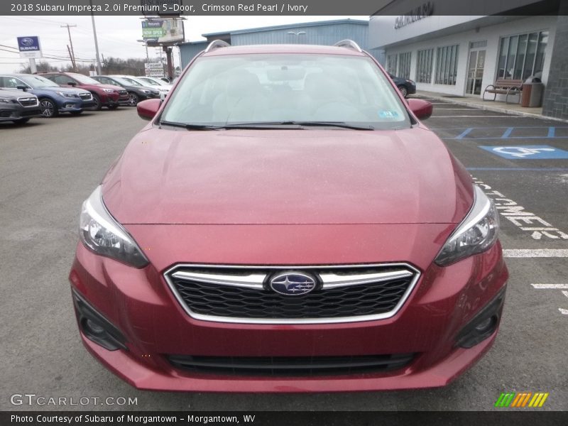 Crimson Red Pearl / Ivory 2018 Subaru Impreza 2.0i Premium 5-Door