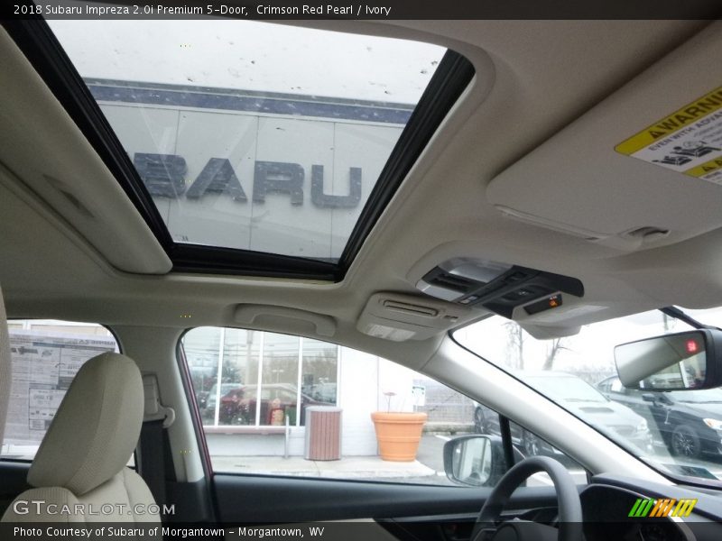 Crimson Red Pearl / Ivory 2018 Subaru Impreza 2.0i Premium 5-Door