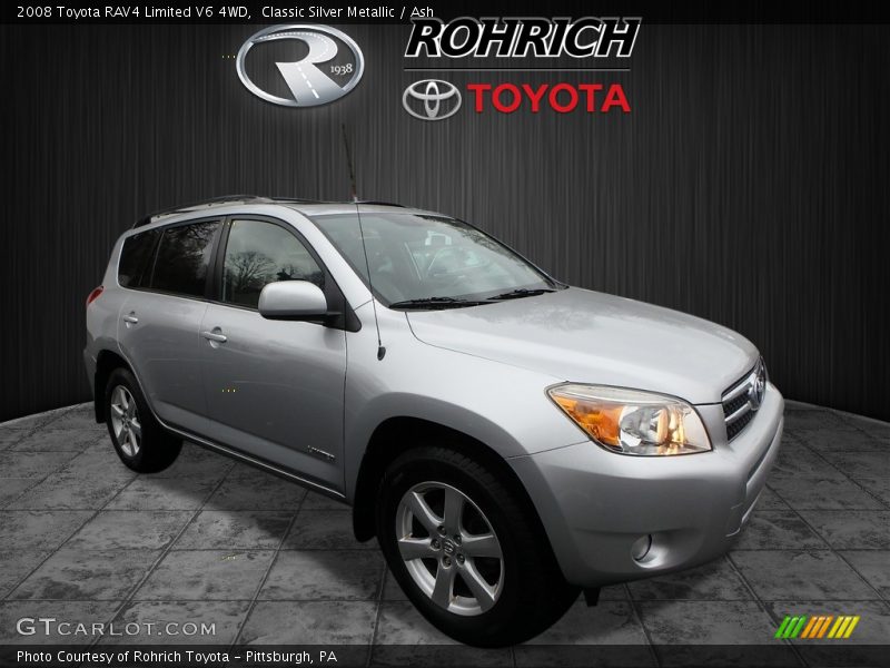 Classic Silver Metallic / Ash 2008 Toyota RAV4 Limited V6 4WD