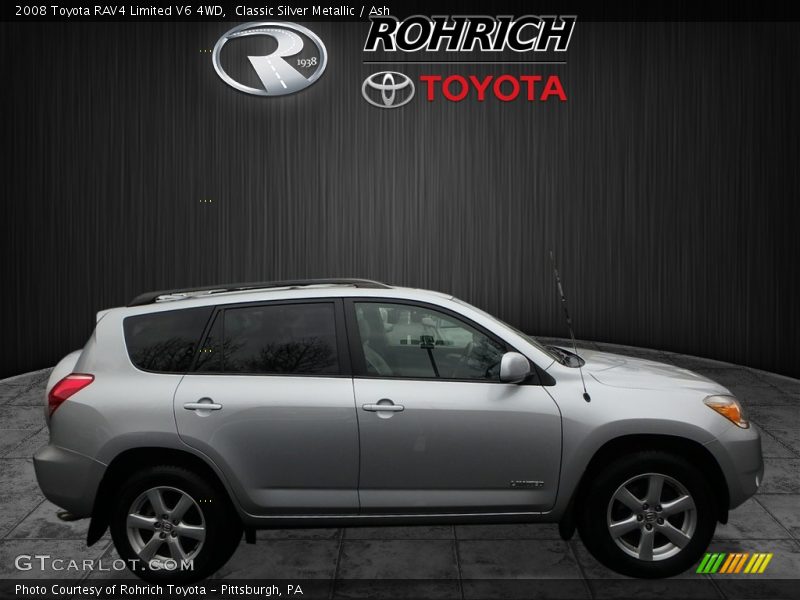 Classic Silver Metallic / Ash 2008 Toyota RAV4 Limited V6 4WD