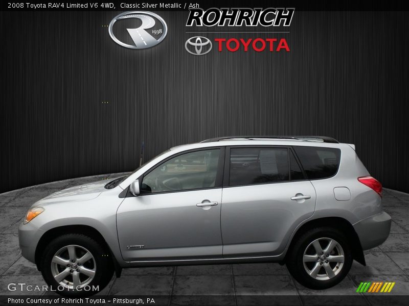 Classic Silver Metallic / Ash 2008 Toyota RAV4 Limited V6 4WD