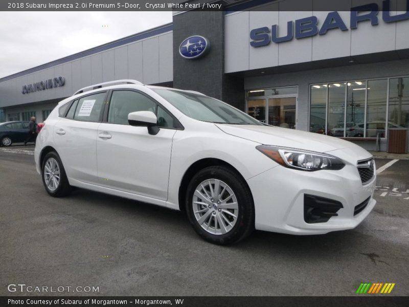 Crystal White Pearl / Ivory 2018 Subaru Impreza 2.0i Premium 5-Door