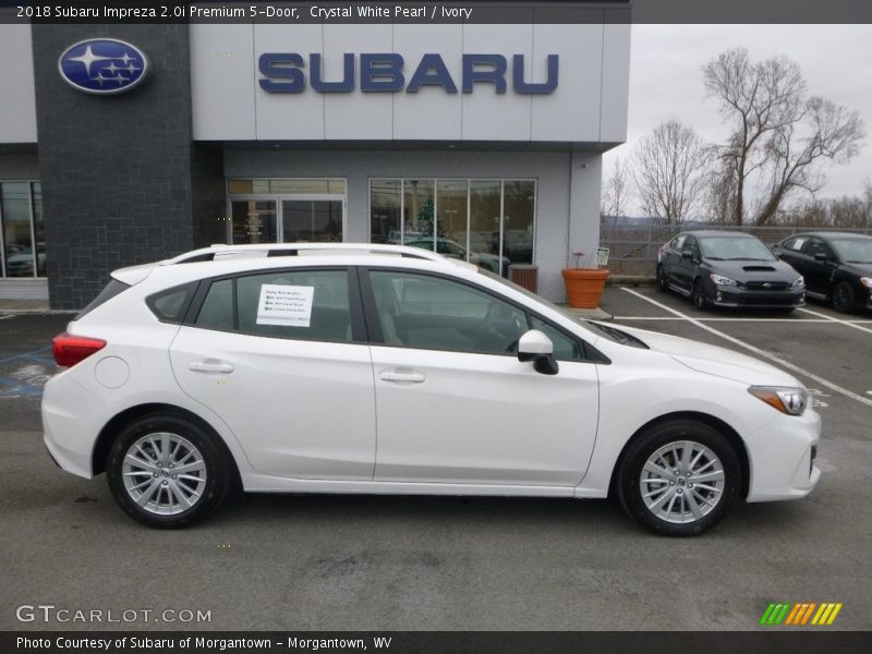Crystal White Pearl / Ivory 2018 Subaru Impreza 2.0i Premium 5-Door