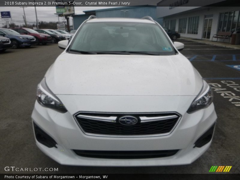 Crystal White Pearl / Ivory 2018 Subaru Impreza 2.0i Premium 5-Door