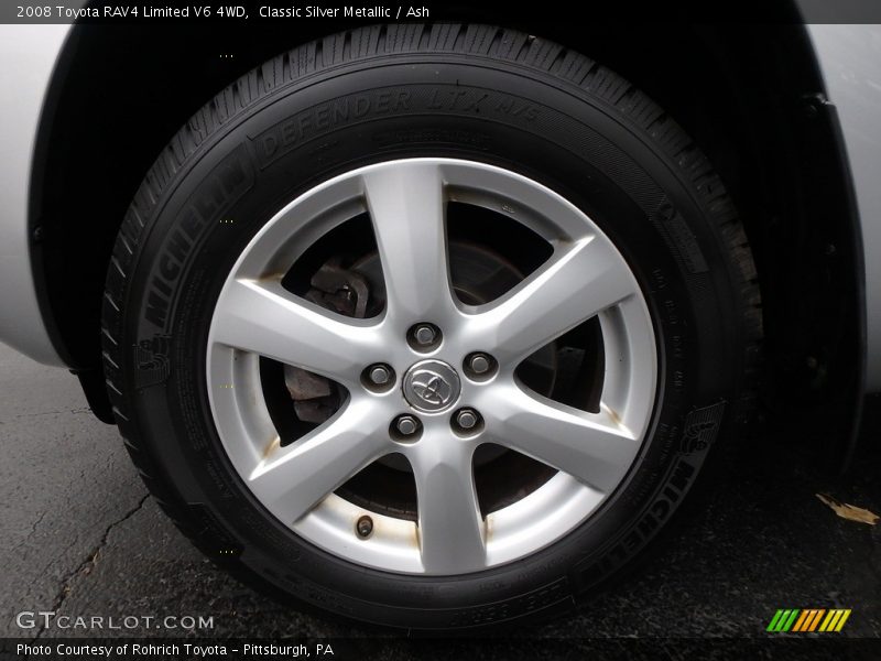 Classic Silver Metallic / Ash 2008 Toyota RAV4 Limited V6 4WD
