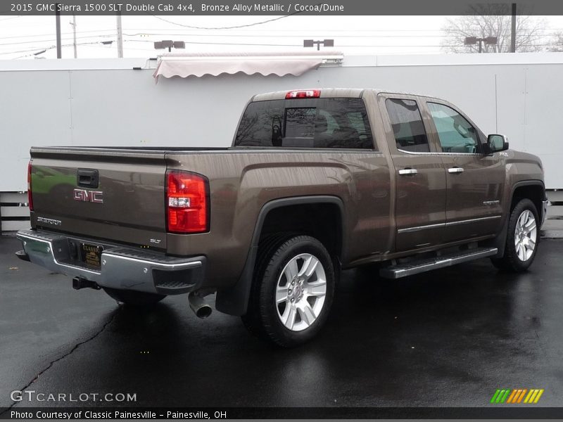 Bronze Alloy Metallic / Cocoa/Dune 2015 GMC Sierra 1500 SLT Double Cab 4x4