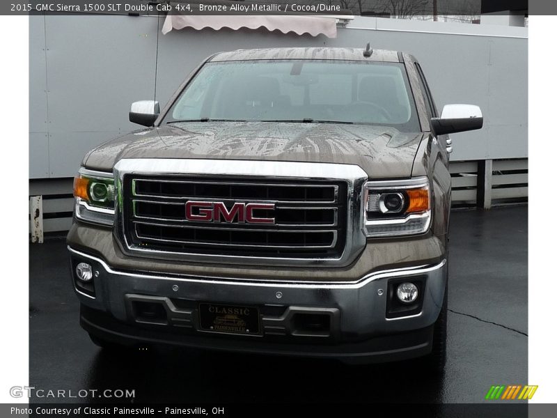 Bronze Alloy Metallic / Cocoa/Dune 2015 GMC Sierra 1500 SLT Double Cab 4x4
