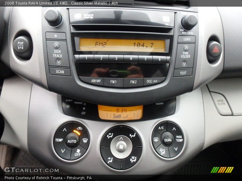 Classic Silver Metallic / Ash 2008 Toyota RAV4 Limited V6 4WD