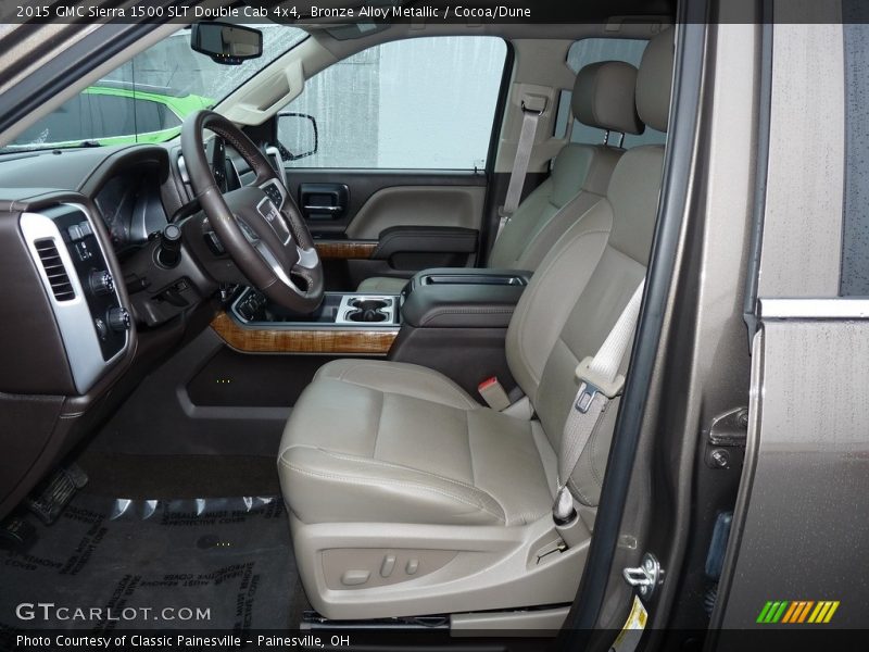 Bronze Alloy Metallic / Cocoa/Dune 2015 GMC Sierra 1500 SLT Double Cab 4x4