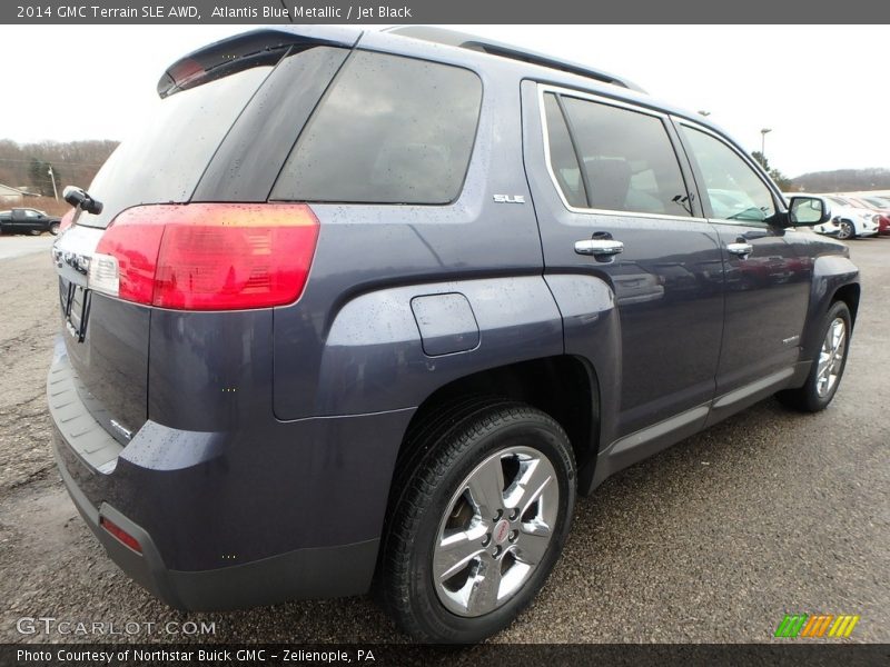 Atlantis Blue Metallic / Jet Black 2014 GMC Terrain SLE AWD