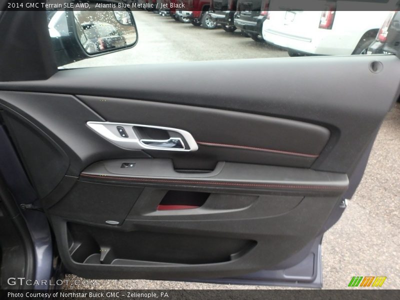 Atlantis Blue Metallic / Jet Black 2014 GMC Terrain SLE AWD