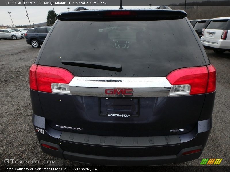 Atlantis Blue Metallic / Jet Black 2014 GMC Terrain SLE AWD