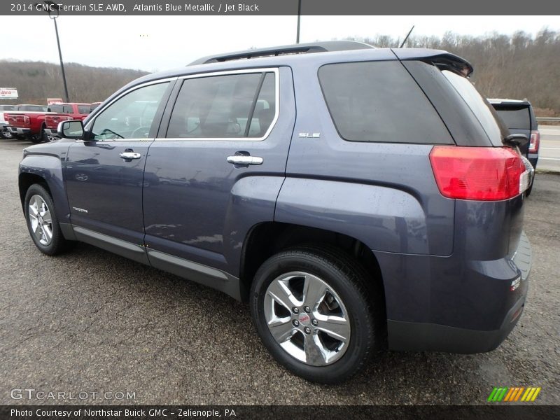 Atlantis Blue Metallic / Jet Black 2014 GMC Terrain SLE AWD